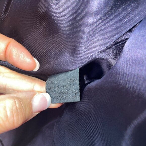 Anna Sui Vintage1990s Womens Waistcoat Size Small Black Velvet Victorian - Picture 4 of 11